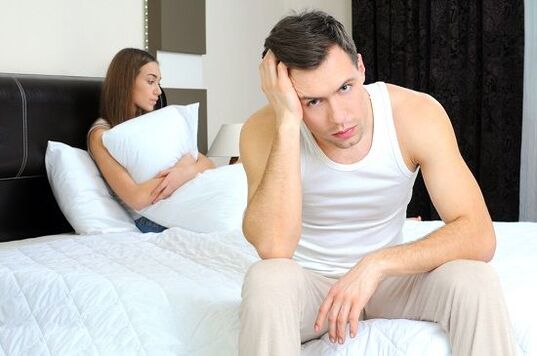 a man is upset about the pathological appearance when aroused